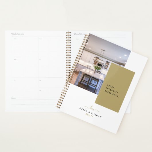 Chic Modern Realtor Spiral Agenda Planer (Anzeige)