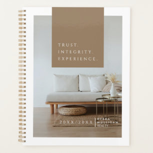 Chic Modern Realtor Spiral Agenda Planer