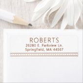 Chic Modern Rücksendeadressen-Aufkleber (Insitu)