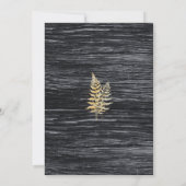 Chic Modern Rustic Golden Moments Endlose Liebe Einladung (Rückseite)