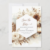 Chic Modern Rustic Wedding Save The Date (Vorderseite)