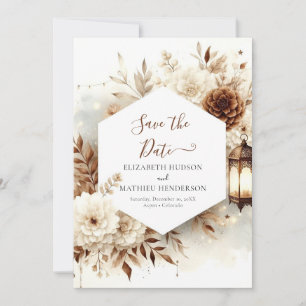 Chic Modern Rustic Wedding Save The Date
