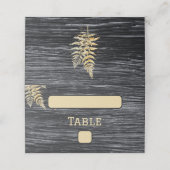 Chic Modern Rustic Weddner Platzkarte (Außenseite Aufgefaltet)