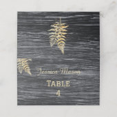 Chic Modern Rustic Weddner Platzkarte (Außenseite Aufgefaltet)