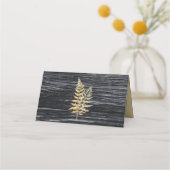 Chic Modern Rustic Weddner Platzkarte (Rückseite)