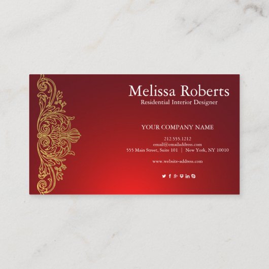 Chic Modern Rustic Zuhause Interior Design Decorat Visitenkarte (Rückseite)