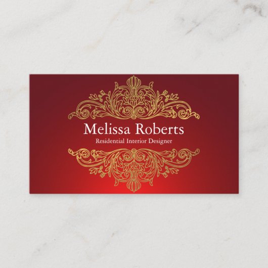 Chic Modern Rustic Zuhause Interior Design Decorat Visitenkarte (Vorderseite)