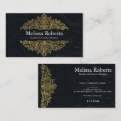 Chic Modern Rustic Zuhause Interior Design Decorat Visitenkarte (Vorne/Hinten)