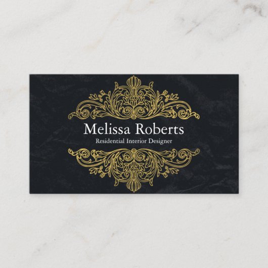 Chic Modern Rustic Zuhause Interior Design Decorat Visitenkarte (Vorderseite)