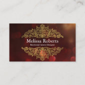 Chic Modern Rustic Zuhause Interior Design Decorat Visitenkarte (Vorderseite)