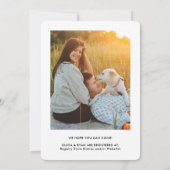 Chic Modern Script 4 Foto Minimales Brautparty Einladung (Rückseite)