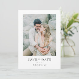 Chic Modern Script Save the Date Foto Card
