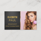 Chic Modern Script Typografy Simple Fotograf Visitenkarte (Vorderseite)