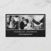 Chic Modern Script Typography Simple Photographer  Visitenkarte (Vorderseite)