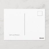 Chic Modern Script Vielen Dank für Ihre Hochzeit Postkarte (Rückseite)