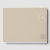 Chic Modern Starfish Beach Hochzeit Gästebuch (Rückseite)