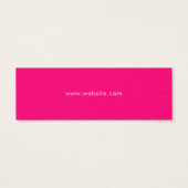 Chic Modern stilvoll Girly Bright Pink Price Tag (Rückseite)