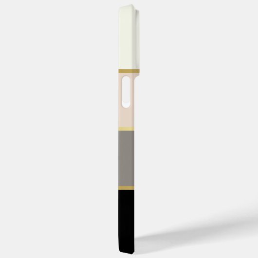 Chic Modern Stripes Muster mit Namen Case-Mate iPhone Hülle (Rückseite / Rechts)