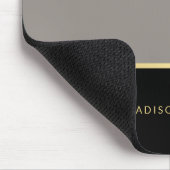 Chic Modern Strips mit Ihrem Namen Mousepad (Ecke)