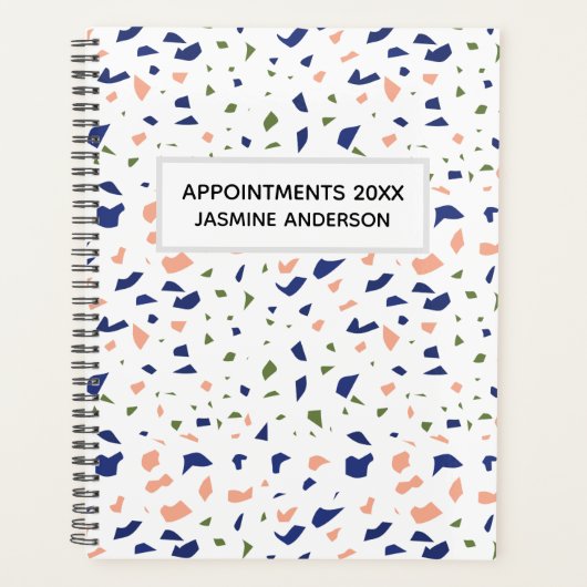 Chic Modern Terrazzo 2024 Wochentags Planer (Vorderseite)