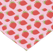 Chic Modern Trendy Rosa Rosa Erdbeermuster Kurzer Tischläufer (Ecke)