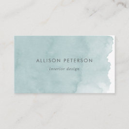 Chic Modern Watercolor Business Card Visitenkarte