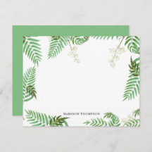 Chic Modern Watercolor Greenerity Script Monogram