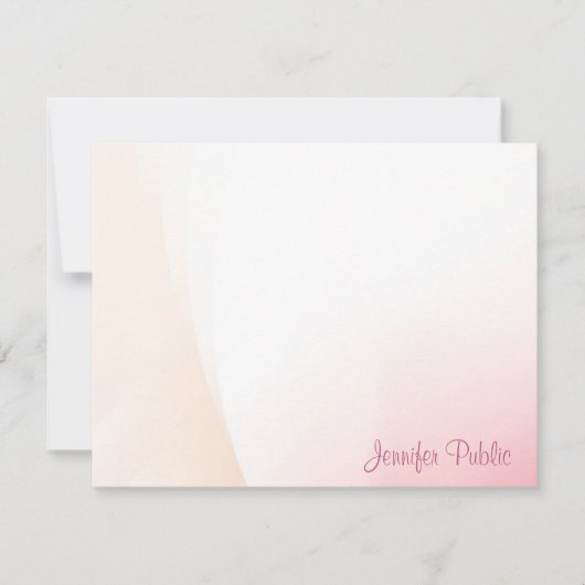 Chic Modern Watercolor Vorlage Handgeschriebenes S (Vorderseite)