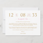 Chic Modern Wedding Pink Christmas Tree 2-Photos Save The Date (Rückseite)