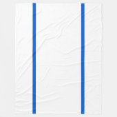 Chic Modern White-schlender Bright Blue Edge Strei Fleecedecke (Vorderseite)