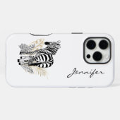 Chic Modern Zebra iPhone Hülle (Rückseite (Horizontal))