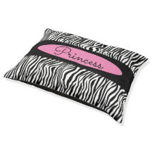 Chic Modern Zebra Skin Pattern Pet Hund