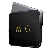 Chic moderne Anfangsbuchstaben Laptopschutzhülle (Vorderseite Links)