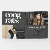Chic Moderne Foto-Kohle-Abschluss Banner (Horizontal)