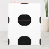 Chic moderne rosa Stars Happy Birthday Sister Karte (Rückseite)