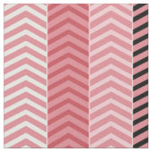 Chic-moderne rosa veränderte Zickzack Streifen Stoff (Nahaufnahme)