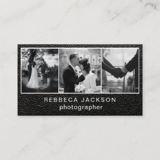 Chic Moderne Script-Typografie Einfacher Fotograf  Visitenkarte