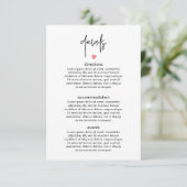 Chic moderne Typografie Hochzeitskarte RSVP Karte (Stehend Vorderseite)