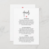 Chic moderne Typografie Hochzeitskarte RSVP Karte (Vorne/Hinten)