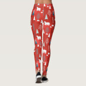 Chic Moderne Weihnachtsfeiertage Winter Polar Bär Leggings (Rückseite)