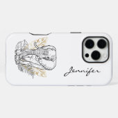 Chic Moderner Elefant iPhone Hülle (Rückseite (Horizontal))