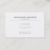 Chic-moderner Minimalistischer schlichter Visitenkarte (Vorderseite)