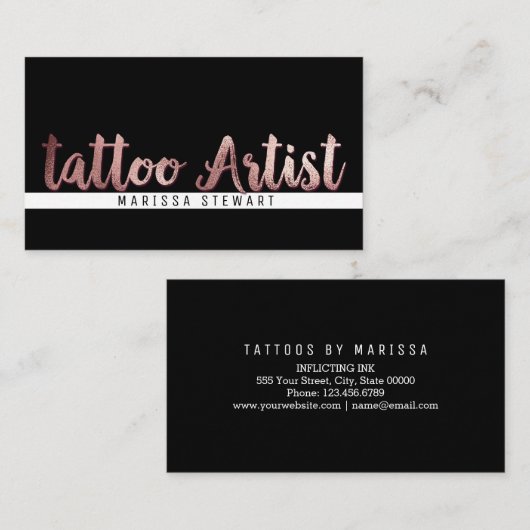 Chic-moderner Visitenkarte (Vorne/Hinten)