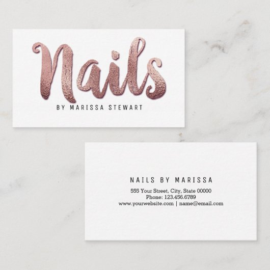 Chic-moderner Visitenkarte (Vorne/Hinten)