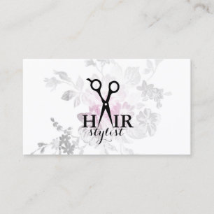Chic moderner Watercolor Hairstylist-Haar-Stylist Visitenkarte