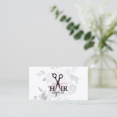 Chic moderner Watercolor Hairstylist-Haar-Stylist Visitenkarte (Stehend Vorderseite)
