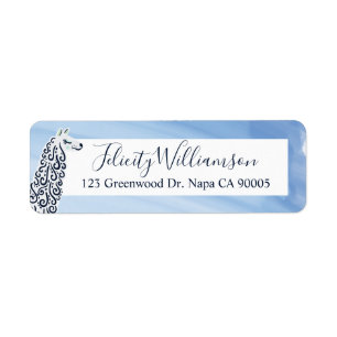 Chic, modernes blaues Aquarell u.
