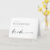 Chic + Modernes, hochzeitreserviertes Zeichen Karte (Gelbe Blume)