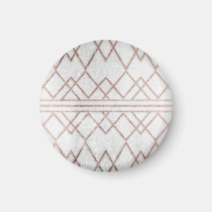 Chic-modernes Imitat-Rosen-Goldgeometrische Magnet