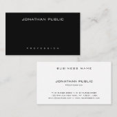 Chic-modernes Minimalistisches elegantes Visitenkarte (Vorne/Hinten)